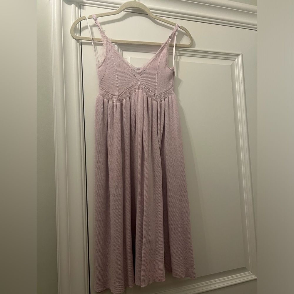 Zara lilac woven mini dress NWT